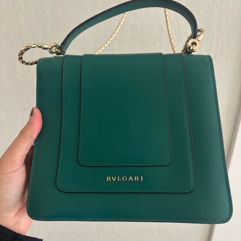Bulgari serpenti forever handbag in green - Picture 3 of 16